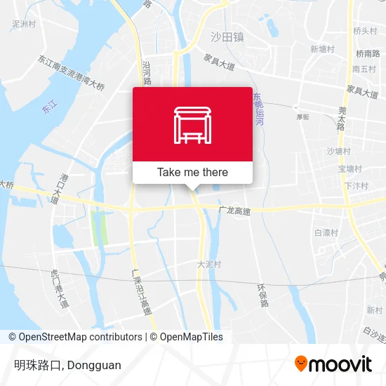 明珠路口 map