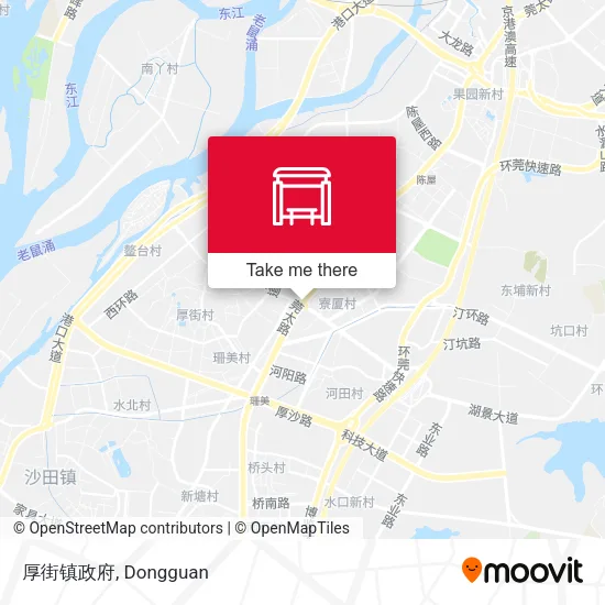 厚街镇政府 map