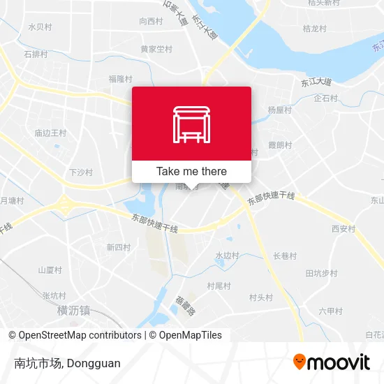 南坑市场 map