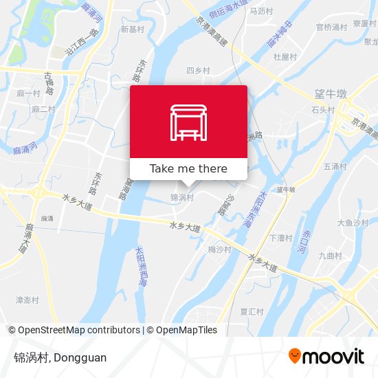 锦涡村 map