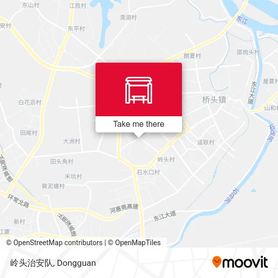 岭头治安队 map