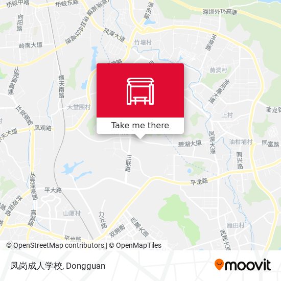 凤岗成人学校 map