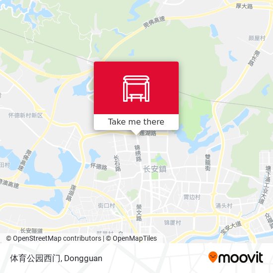 体育公园西门 map