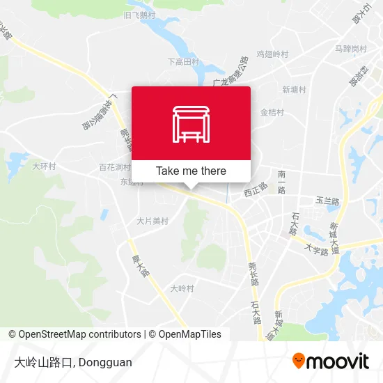 大岭山路口 map