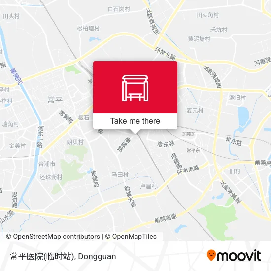 常平医院(临时站) map