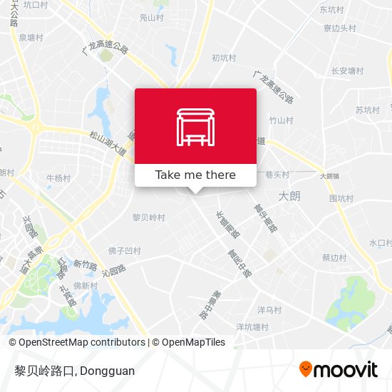 黎贝岭路口 map