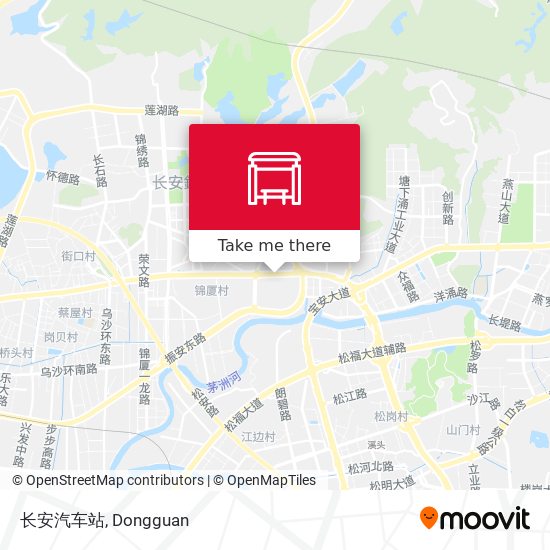 长安汽车站 map