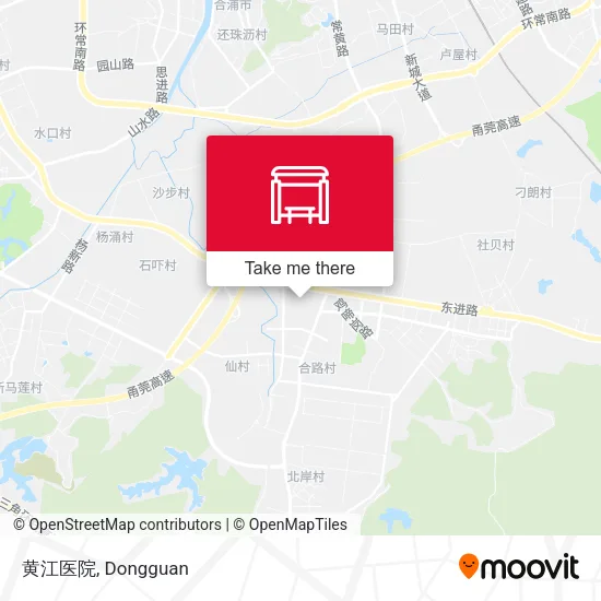 黄江医院 map