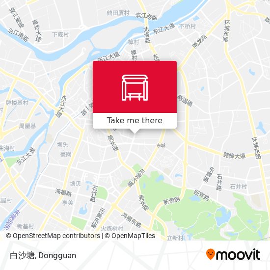 白沙塘 map