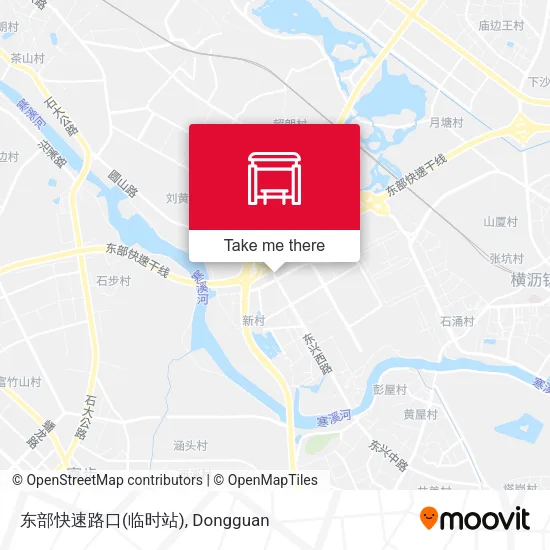 东部快速路口(临时站) map
