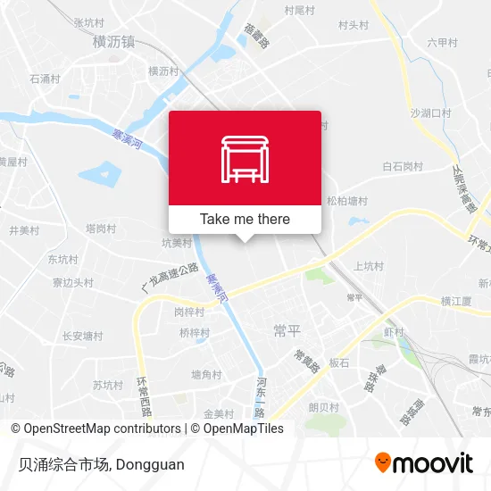 贝涌综合市场 map