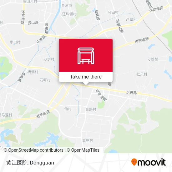 黄江医院 map