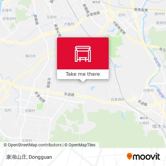 康湖山庄 map