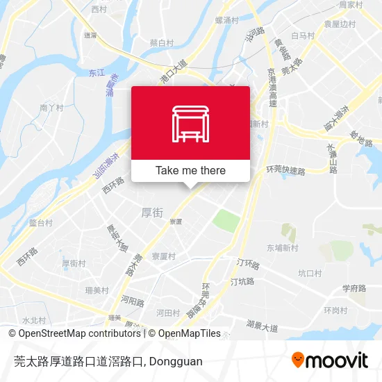 莞太路厚道路口道滘路口 map