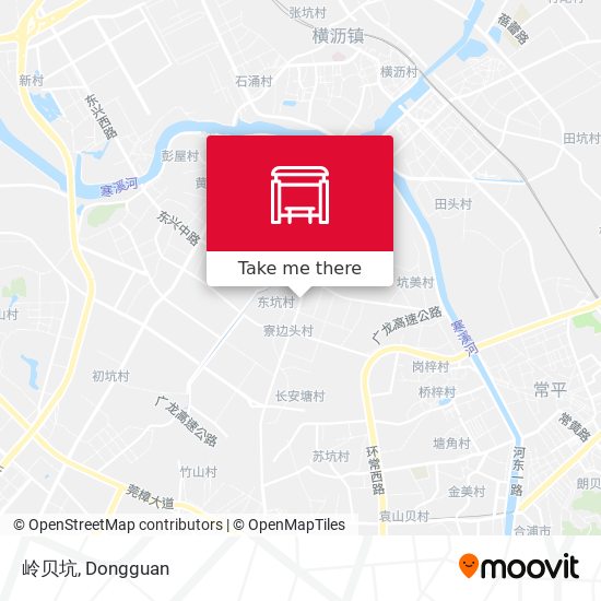 岭贝坑 map