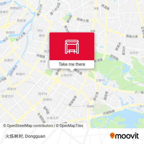 火炼树村 map