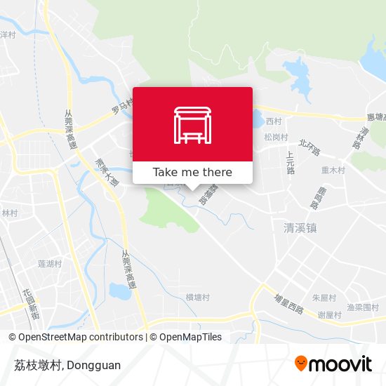荔枝墩村 map