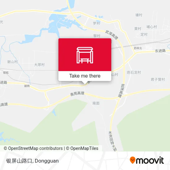 银屏山路口 map