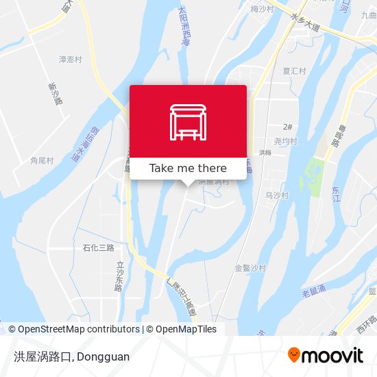 洪屋涡路口 map