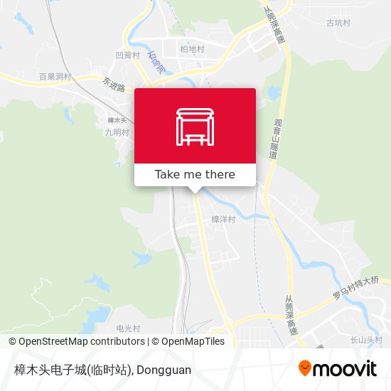 樟木头电子城(临时站) map