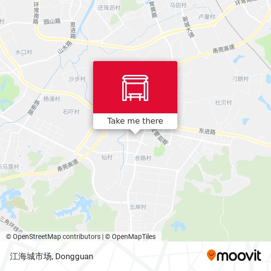 江海城市场 map