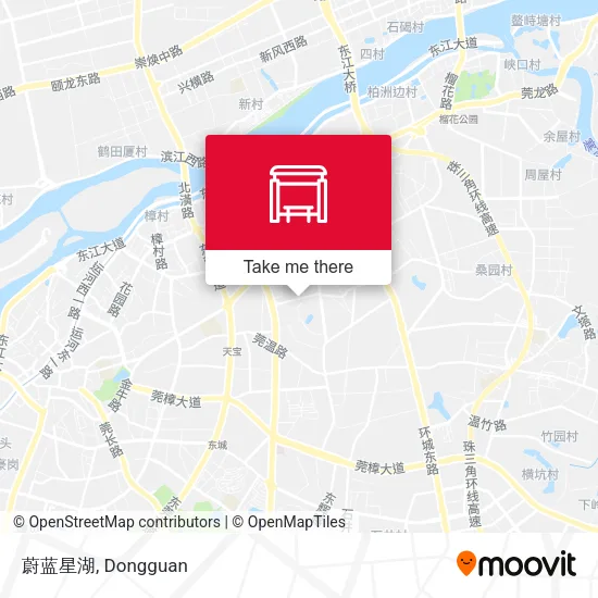 蔚蓝星湖 map