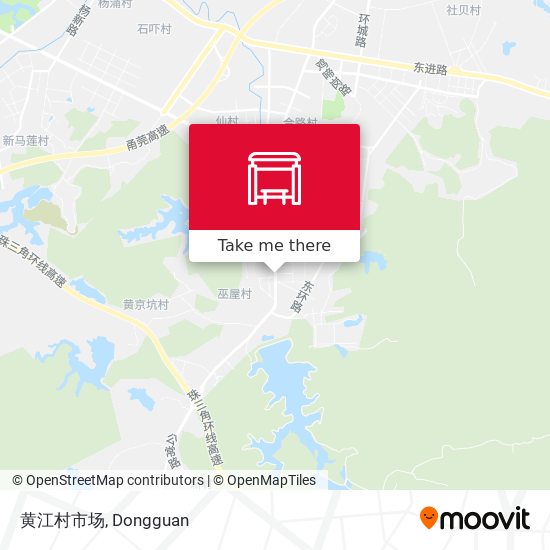 黄江村市场 map