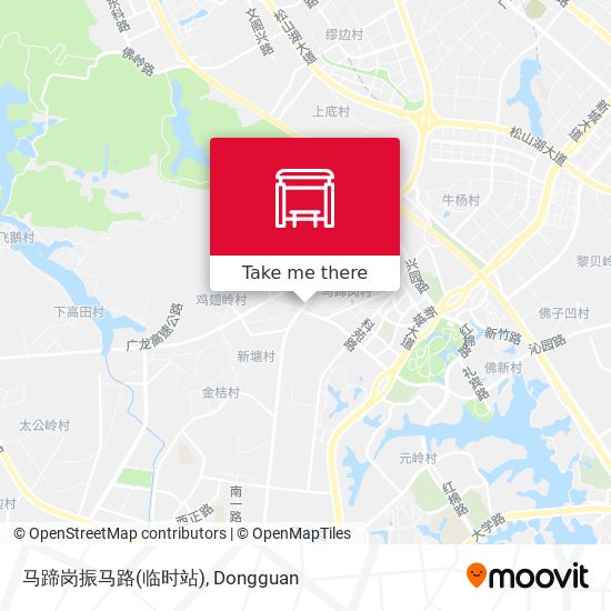 马蹄岗振马路(临时站) map