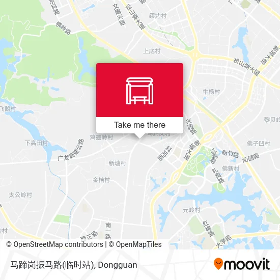 马蹄岗振马路(临时站) map