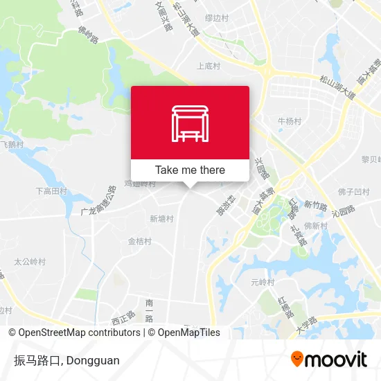 振马路口 map