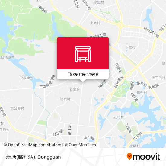 新塘(临时站) map