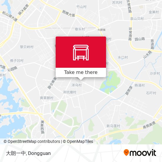 大朗一中 map