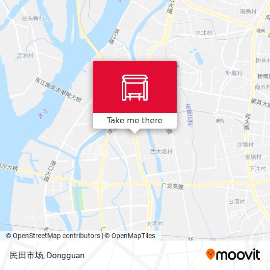 民田市场 map