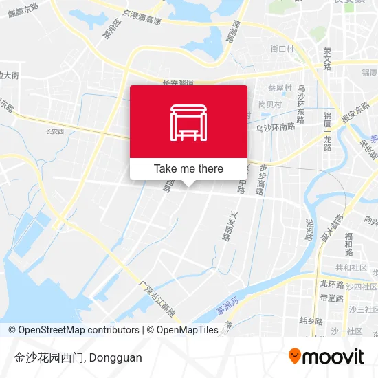 金沙花园西门 map