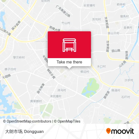 大朗市场 map