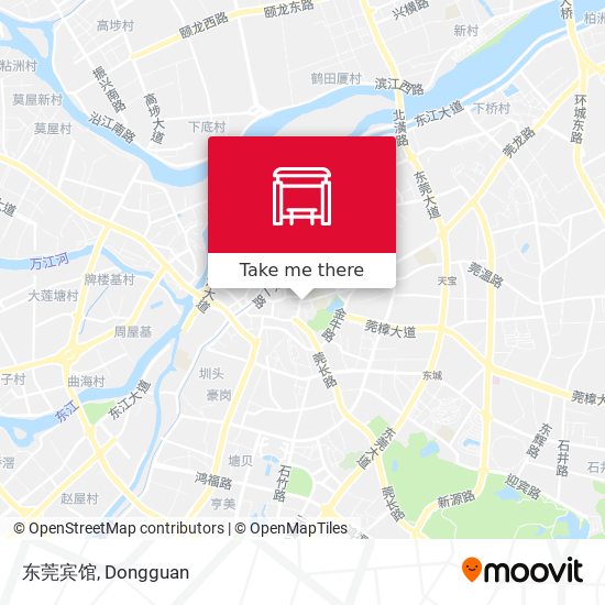 东莞宾馆 map