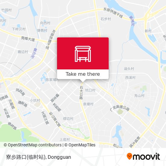 寮步路口(临时站) map