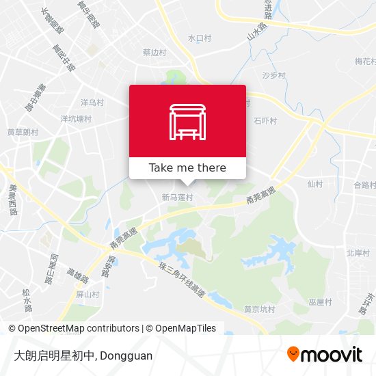 大朗启明星初中 map