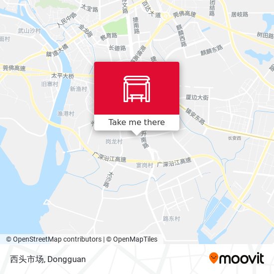 西头市场 map