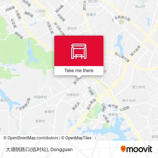 大塘朗路口(临时站) map