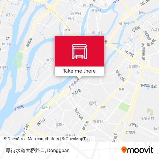 厚街水道大桥路口 map