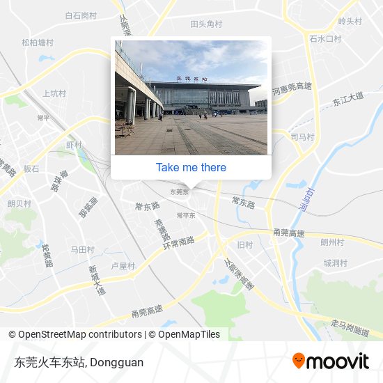 东莞火车东站 map