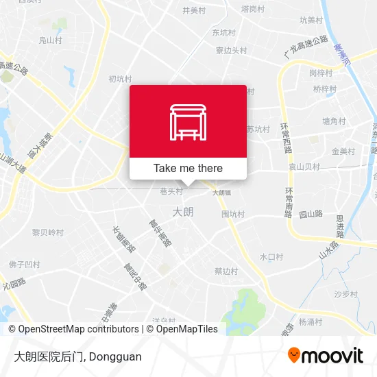 大朗医院后门 map