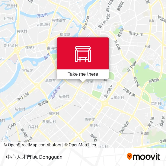 中心人才市场 map