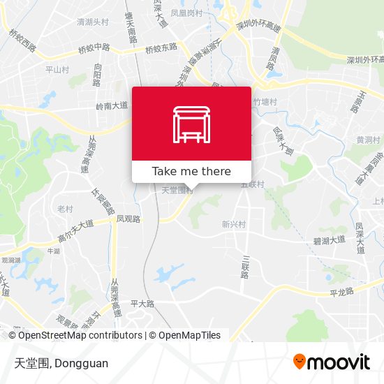 天堂围 map