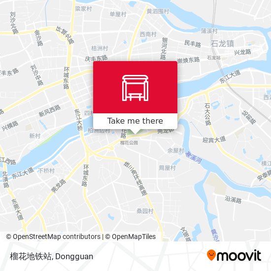榴花地铁站 map