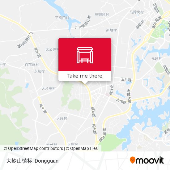 大岭山镇标 map