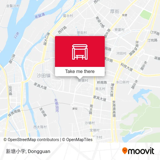 新塘小学 map