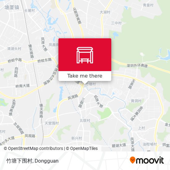 竹塘下围村 map