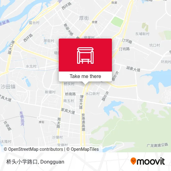 桥头小学路口 map
